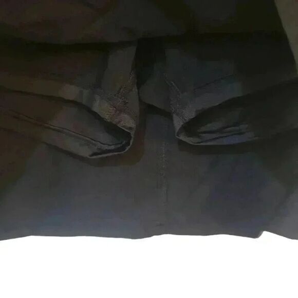 Eddie Bauer Women's Black Nylon/Spandex Tulip Faux Wrap Drawstring Skort - Picture 11 of 13